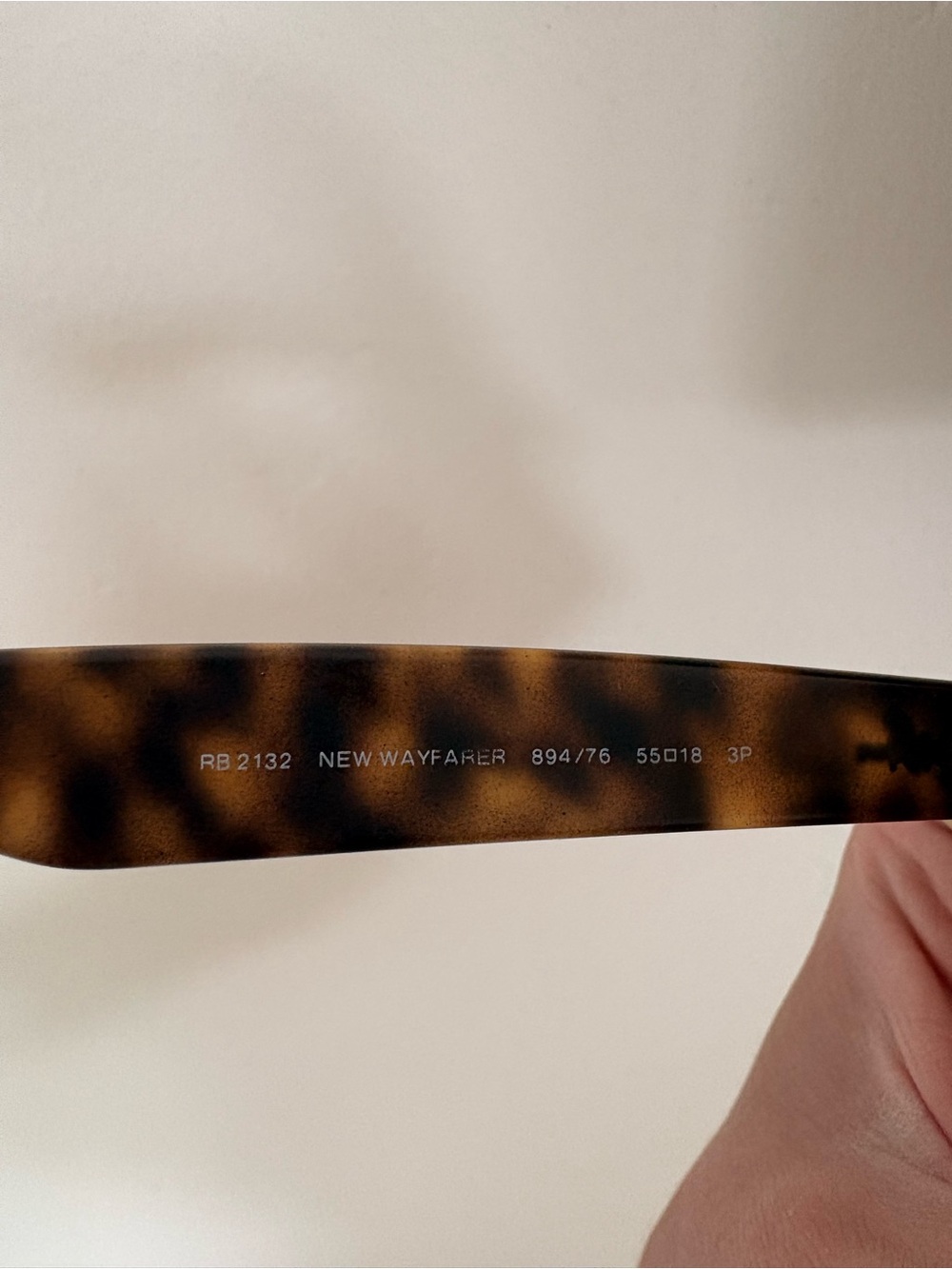 Ray-Ban New Wayfarer Tortoiseshell Sunglasses with Brown Lenses - Picture 3 of 5